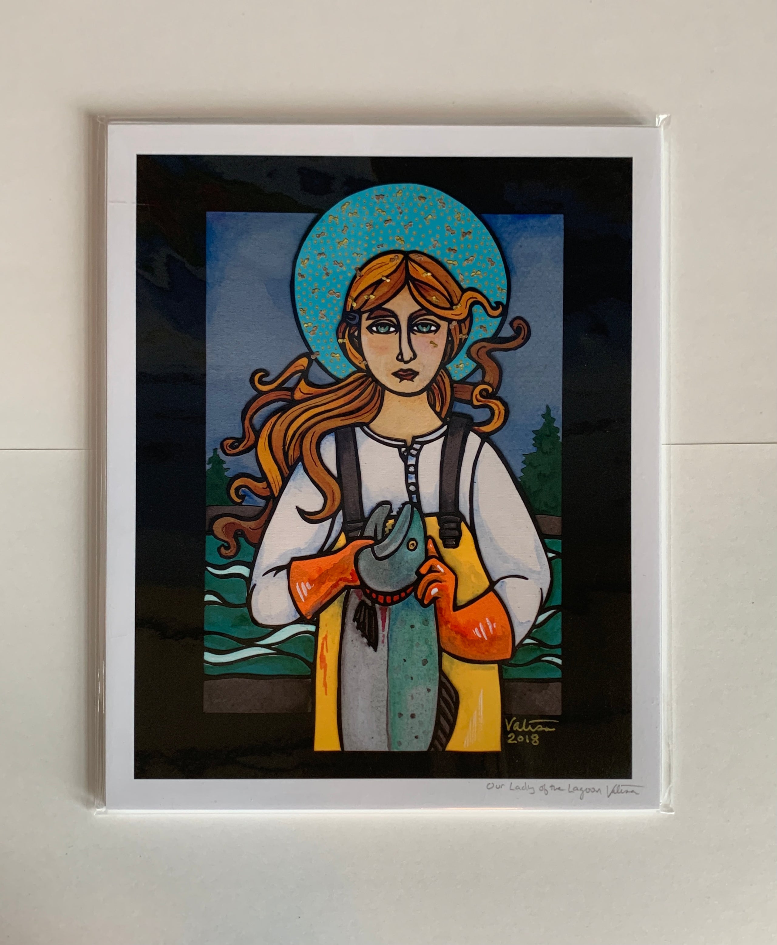 Our Lady of the Lagoon Print by Valisa Higman Museum Of The Aleutians